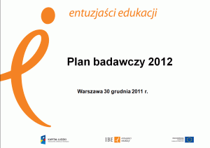 plan badawczy 2011