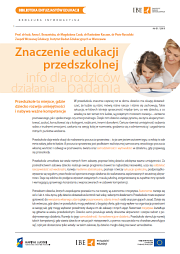 Biblioteka Entuzjastów Edukacji - Znaczenie edukacji przedszkolnej - okładka