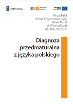 Diagnoza przedmaturalna z języka polskiego - okładka raportu